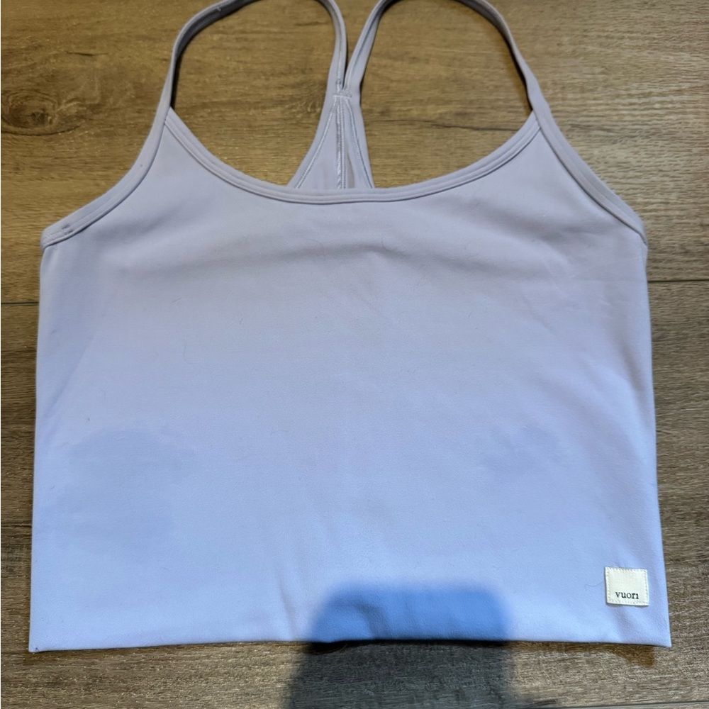 Vuori Women's All The Feels Camo Lavender Tank Top